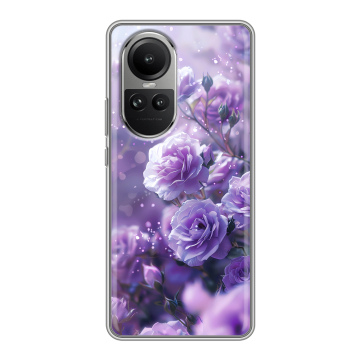 Силиконовый чехол на OPPO Reno 10 Pro с принтом Розы цветы