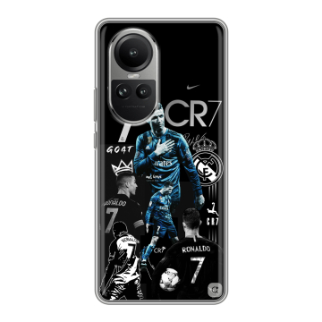 Силиконовый чехол на OPPO Reno 10 Pro с принтом Реал Роналдо