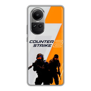 Силиконовый чехол на OPPO Reno 10 Pro с принтом Counter Strike