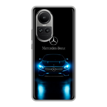Силиконовый чехол на OPPO Reno 10 Pro с принтом Mercedes Мерседес