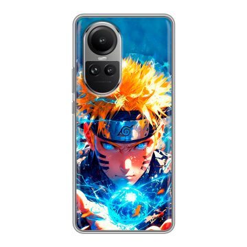 Силиконовый чехол на OPPO Reno 10 Pro с принтом Аниме Наруто Naruto