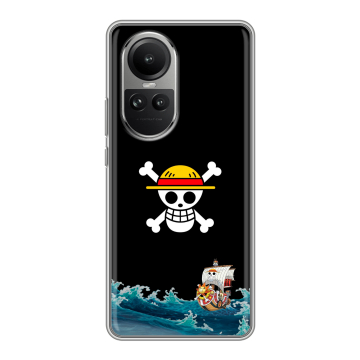 Силиконовый чехол на OPPO Reno 10 Pro с принтом One Piece Ван Пис