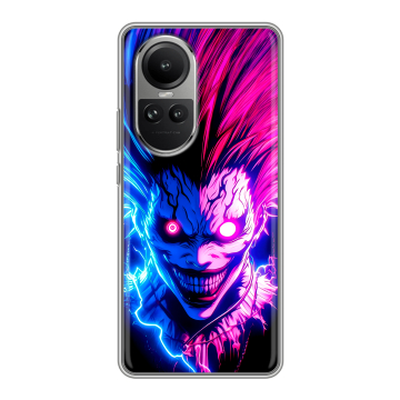 Силиконовый чехол на OPPO Reno 10 Pro с принтом Death note Тетрадь смерти Силиконовый чехол на OPPO Reno 10 Pro с принтом Death note Тетрадь смерти
