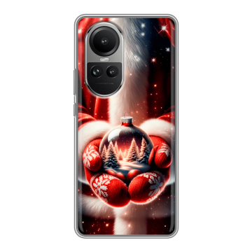 Силиконовый чехол на OPPO Reno 10 Pro с принтом Новый год