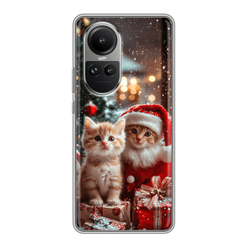 Силиконовый чехол на OPPO Reno 10 Pro с принтом Новый год
