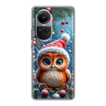Силиконовый чехол на OPPO Reno 10 Pro с принтом Новый год