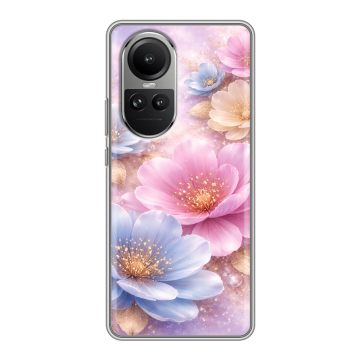 Силиконовый чехол на OPPO Reno 10 Pro с принтом женский