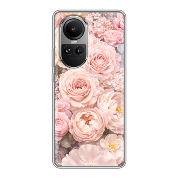 Силиконовый чехол на OPPO Reno 10 Pro с принтом женский