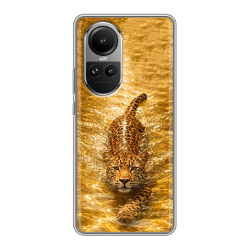 Силиконовый чехол на OPPO Reno 10 Pro с принтом женский