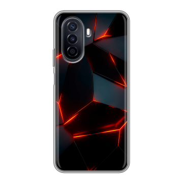 Силиконовый чехол на Huawei Nova Y71 с принтом Яркие абстракции