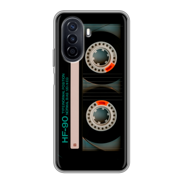 Силиконовый чехол на Huawei Nova Y71 с принтом Кассета