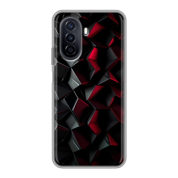 Силиконовый чехол на Huawei Nova Y71 с принтом Абстракция