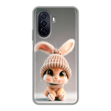 Силиконовый чехол на Huawei Nova Y71 с принтом Кролик