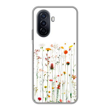 Силиконовый чехол на Huawei Nova Y71 с принтом цветы