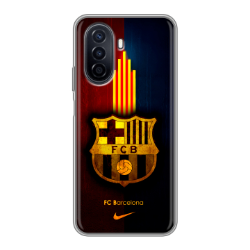 Силиконовый чехол на Huawei Nova Y71 с принтом Барселона Barcelona