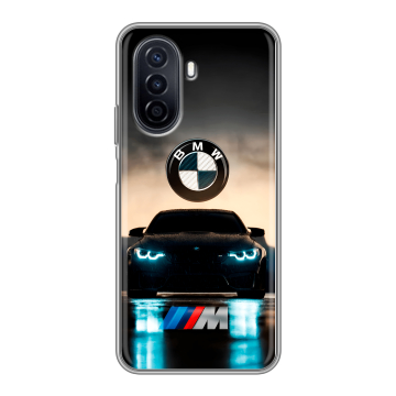 Силиконовый чехол на Huawei Nova Y71 с принтом БМВ BMW