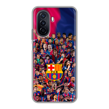 Силиконовый чехол на Huawei Nova Y71 с принтом Барселона Barcelona