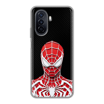 Силиконовый чехол на Huawei Nova Y71 с принтом человек паук spiderman Силиконовый чехол на Huawei Nova Y71 с принтом человек паук spiderman