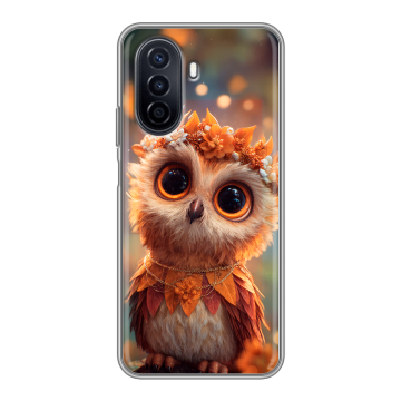 Силиконовый чехол на Huawei Nova Y71 с принтом Милая сова Силиконовый чехол на Huawei Nova Y71 с принтом Милая сова