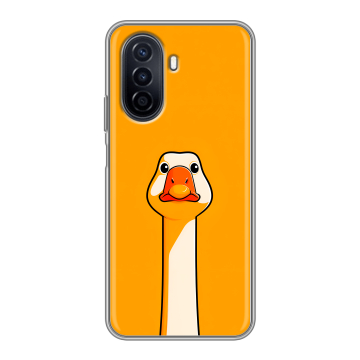 Силиконовый чехол на Huawei Nova Y71 с принтом Смешная утка Силиконовый чехол на Huawei Nova Y71 с принтом Смешная утка