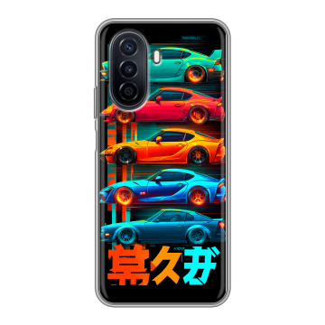Силиконовый чехол на Huawei Nova Y71 с принтом машины тачки Силиконовый чехол на Huawei Nova Y71 с принтом машины тачки