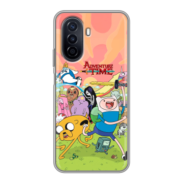 Силиконовый чехол на Huawei Nova Y71 с принтом Adventure time Время приключений Силиконовый чехол на Huawei Nova Y71 с принтом Adventure time Время приключений
