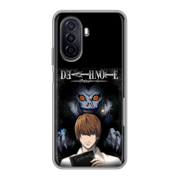 Силиконовый чехол на Huawei Nova Y71 с принтом Death note Тетрадь смерти Силиконовый чехол на Huawei Nova Y71 с принтом Death note Тетрадь смерти