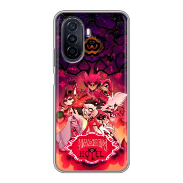 Силиконовый чехол на Huawei Nova Y71 с принтом Hazbin Hotel Отель Хазбин
