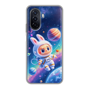 Силиконовый чехол на Huawei Nova Y71 с принтом Labubu Лабубу