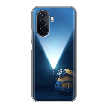 Силиконовый чехол на Huawei Nova Y71 с принтом Миньоны