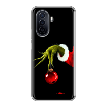 Силиконовый чехол на Huawei Nova Y71 с принтом Новый год Гринч Силиконовый чехол на Huawei Nova Y71 с принтом Новый год Гринч