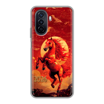 Силиконовый чехол на Huawei Nova Y71 с принтом Новый год Силиконовый чехол на Huawei Nova Y71 с принтом Новый год