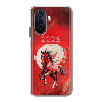 Силиконовый чехол на Huawei Nova Y71 с принтом Новый год Силиконовый чехол на Huawei Nova Y71 с принтом Новый год