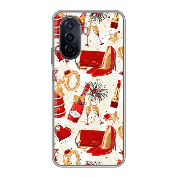 Силиконовый чехол на Huawei Nova Y71 с принтом Новый год Силиконовый чехол на Huawei Nova Y71 с принтом Новый год