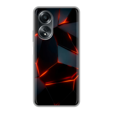 Силиконовый чехол на OPPO A58 4G с принтом Яркие абстракции Силиконовый чехол на OPPO A58 4G с принтом Яркие абстракции