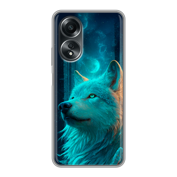 Силиконовый чехол на OPPO A58 4G с принтом бабочки саккура Силиконовый чехол на OPPO A58 4G с принтом бабочки саккура