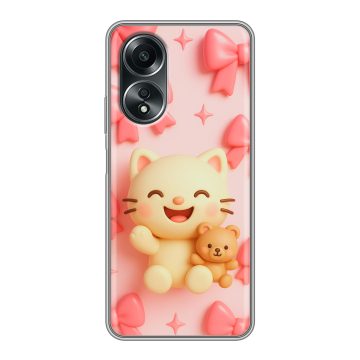 Силиконовый чехол на OPPO A58 4G с принтом для девочек Силиконовый чехол на OPPO A58 4G с принтом для девочек