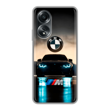 Силиконовый чехол на OPPO A58 4G с принтом БМВ BMW Силиконовый чехол на OPPO A58 4G с принтом БМВ BMW