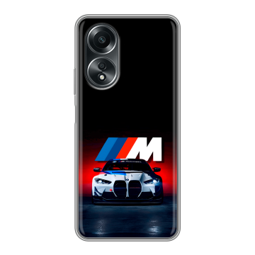 Силиконовый чехол на OPPO A58 4G с принтом БМВ BMW Силиконовый чехол на OPPO A58 4G с принтом БМВ BMW