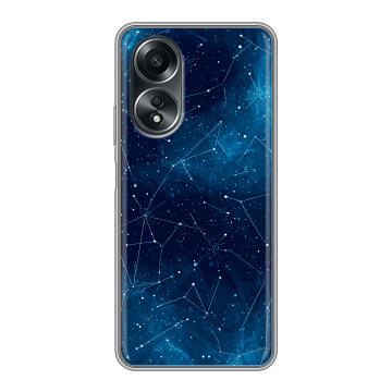 Силиконовый чехол на OPPO A58 4G с принтом Космос звезды Силиконовый чехол на OPPO A58 4G с принтом Космос звезды