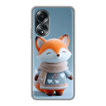 Силиконовый чехол на OPPO A58 4G с принтом Лиса Силиконовый чехол на OPPO A58 4G с принтом Лиса