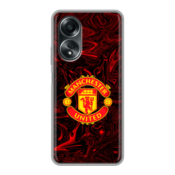 Силиконовый чехол на OPPO A58 4G с принтом Manchester United