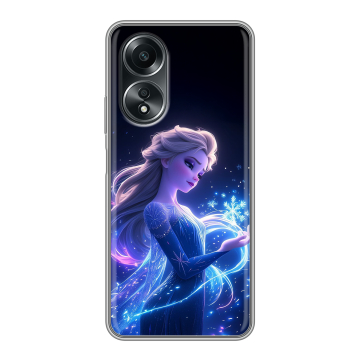 Силиконовый чехол на OPPO A58 4G с принтом Холодное сердце Frozen Силиконовый чехол на OPPO A58 4G с принтом Холодное сердце Frozen