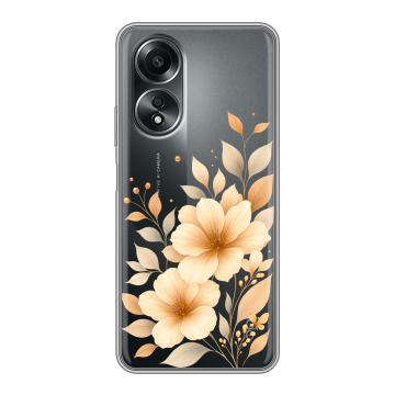 Силиконовый чехол на OPPO A58 4G с принтом для девушки