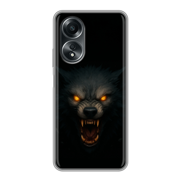 Силиконовый чехол на OPPO A58 4G с принтом Волк