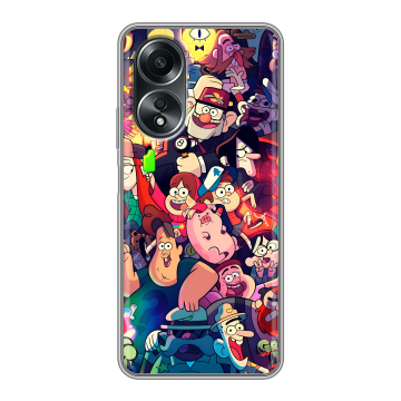 Силиконовый чехол на OPPO A58 4G с принтом Gravity Falls Гравити Фолз Силиконовый чехол на OPPO A58 4G с принтом Gravity Falls Гравити Фолз