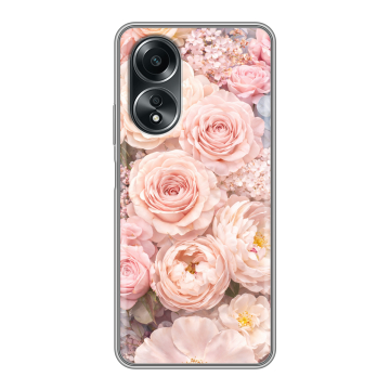 Силиконовый чехол на OPPO A58 4G с принтом женский