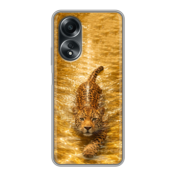 Силиконовый чехол на OPPO A58 4G с принтом женский