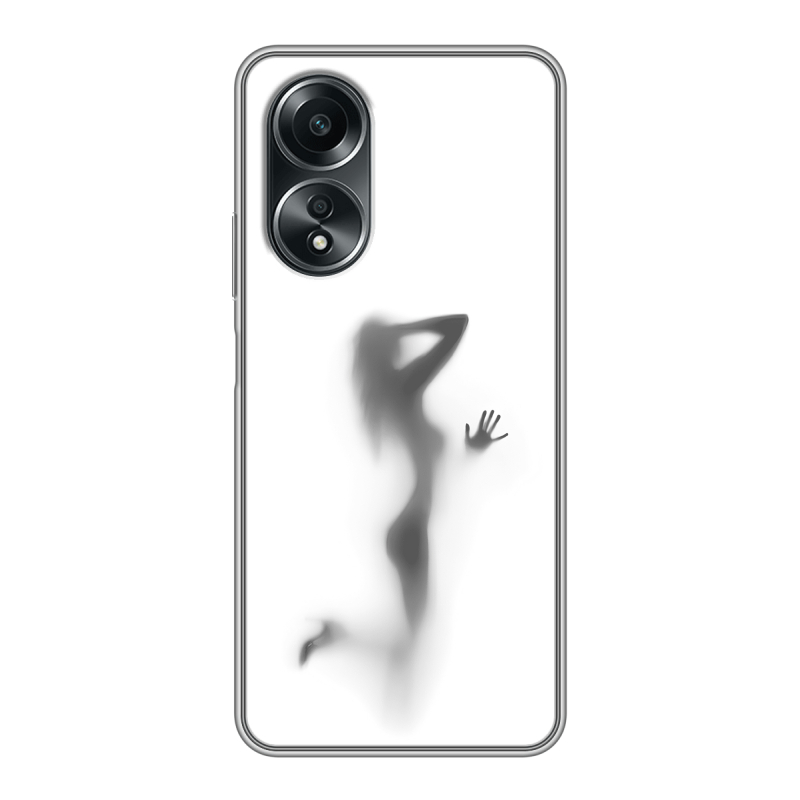 Силиконовый чехол на OPPO A58 4G с принтом Силуэт Силиконовый чехол на OPPO A58 4G с принтом Силуэт