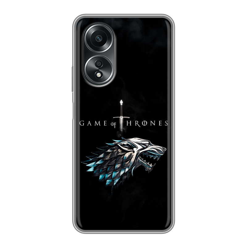 Силиконовый чехол на OPPO A58 4G с принтом Игра Престолов Game Thrones Силиконовый чехол на OPPO A58 4G с принтом Игра Престолов Game Thrones